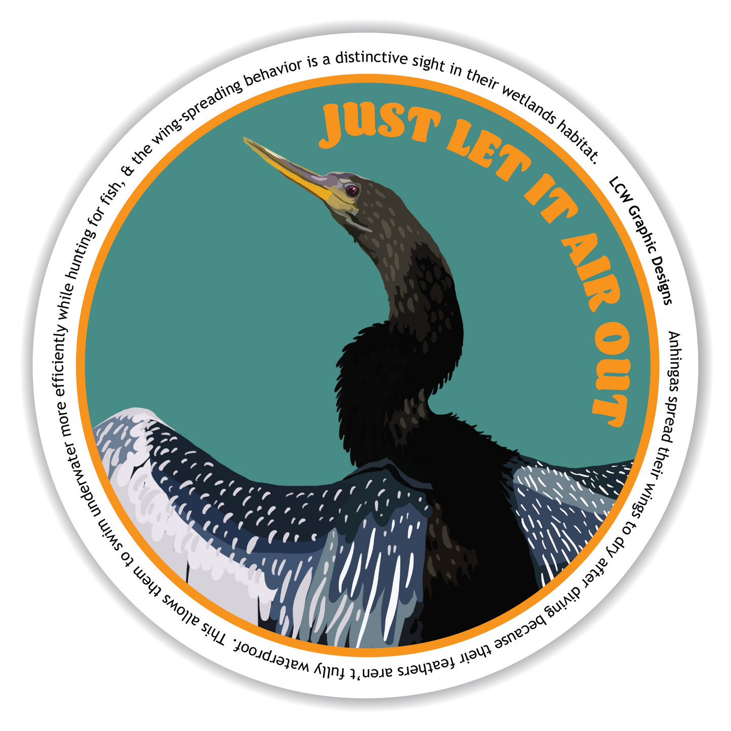 Anhinga Sticker