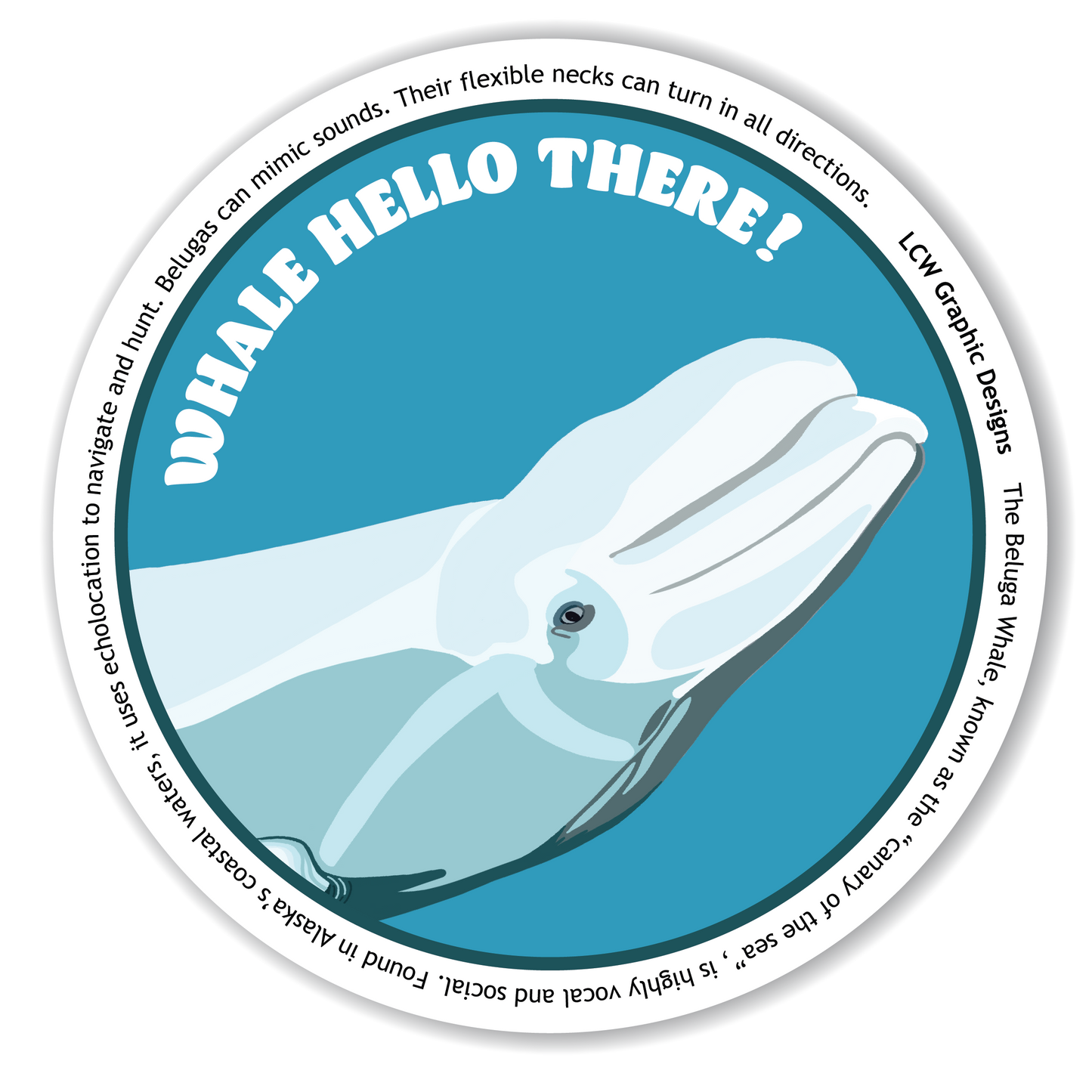 Beluga Whale Sticker