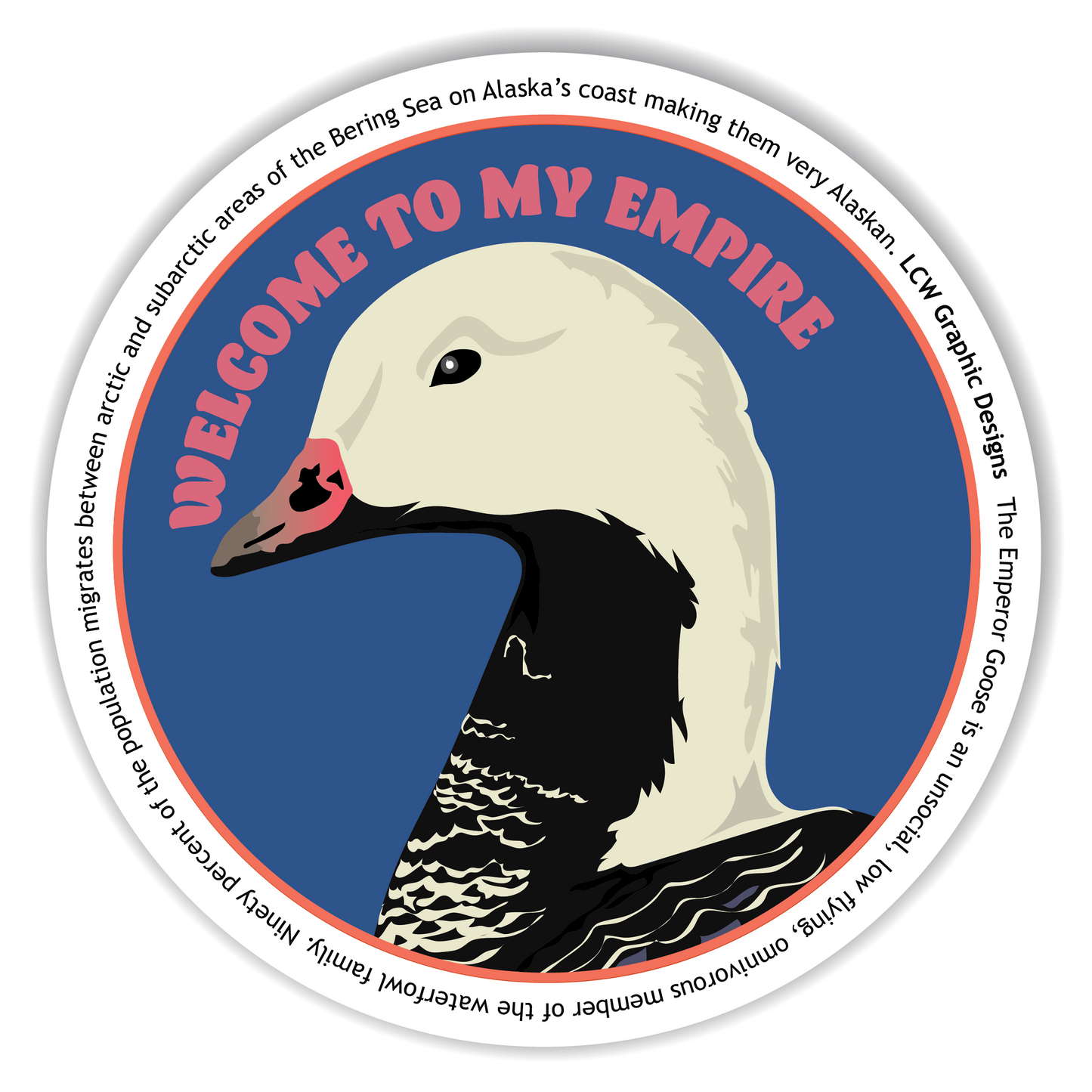 Emperor Goose Sticker