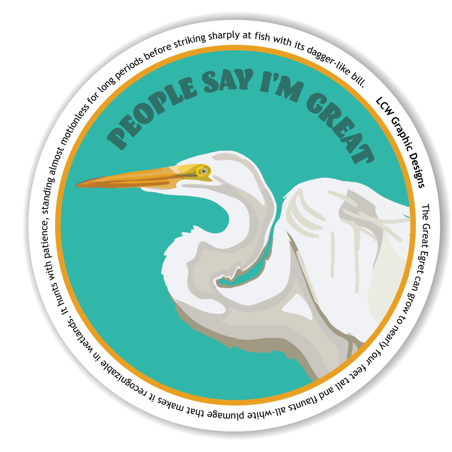 Great Egret Sticker