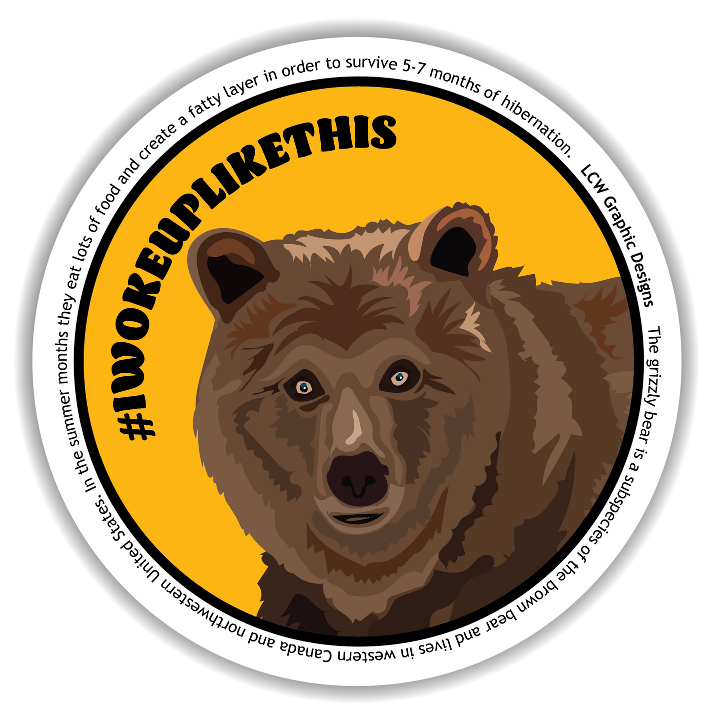 Grizzly Bear Sticker