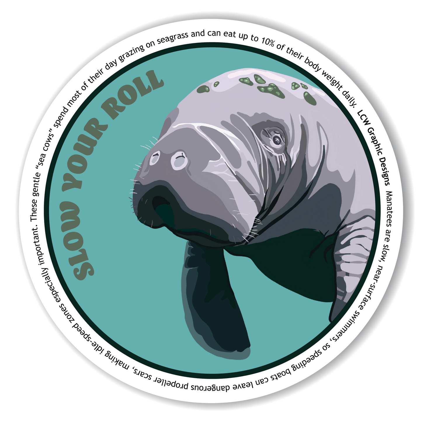 Manatee Sticker