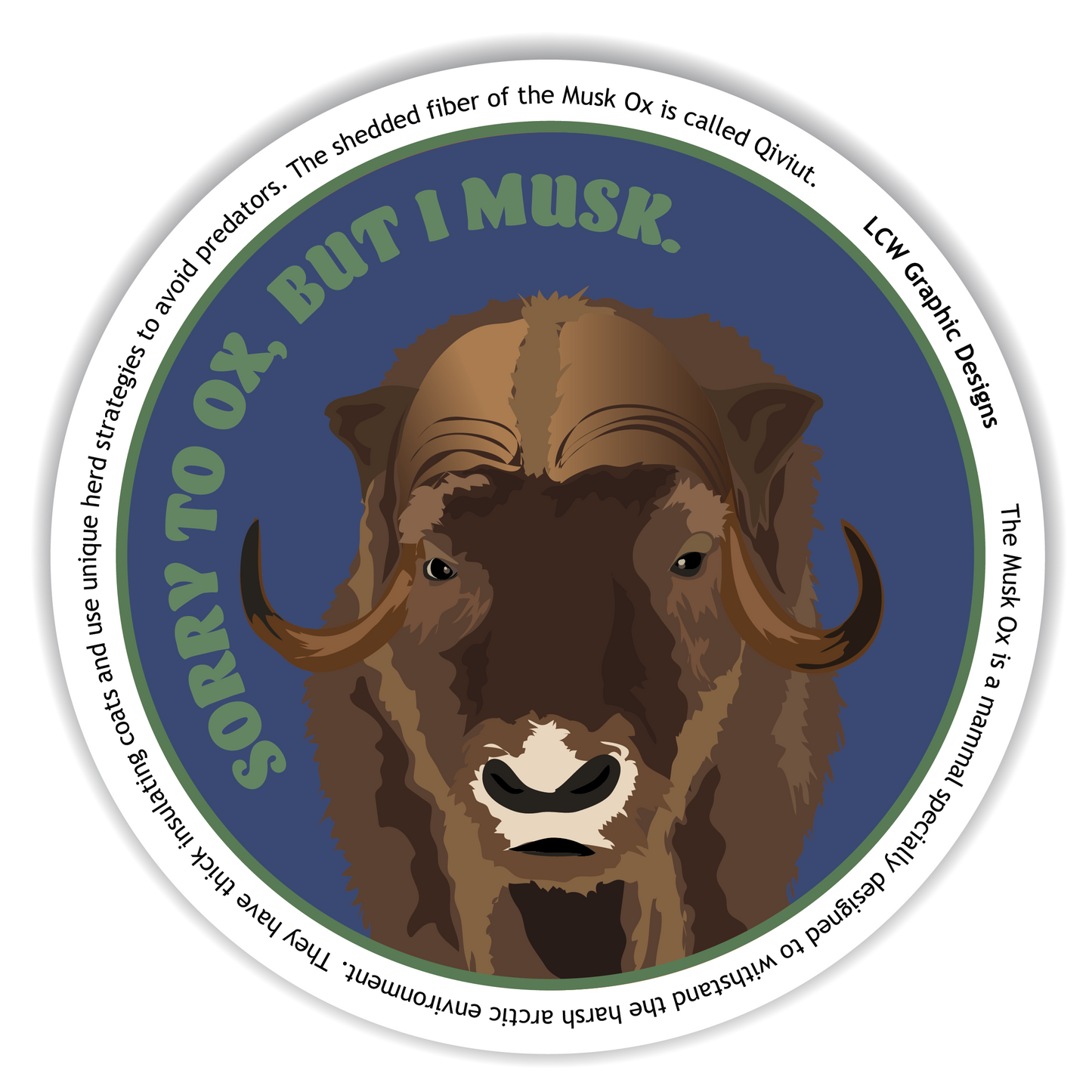 Musk Ox Sticker