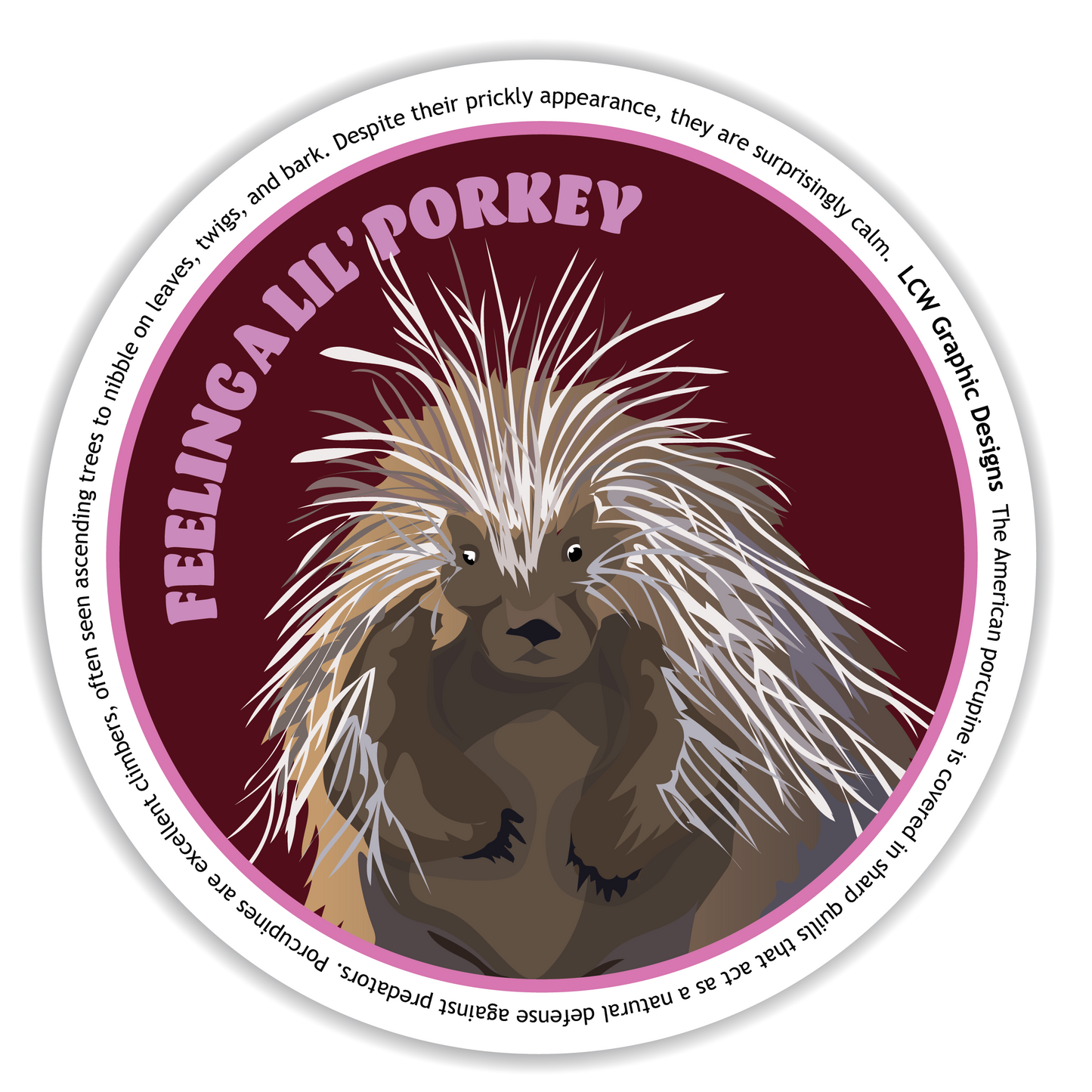 Porcupine Sticker