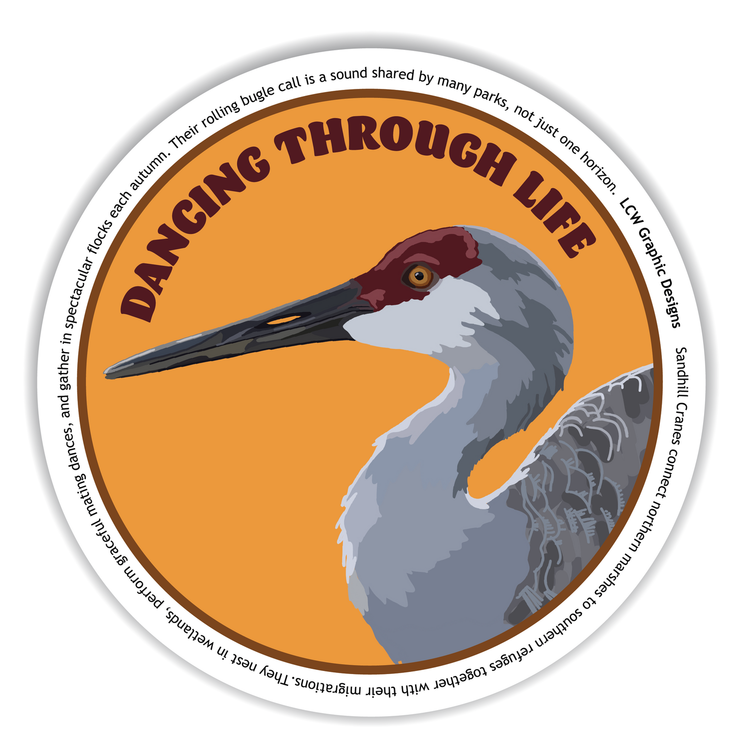 Sandhill Crane Sticker