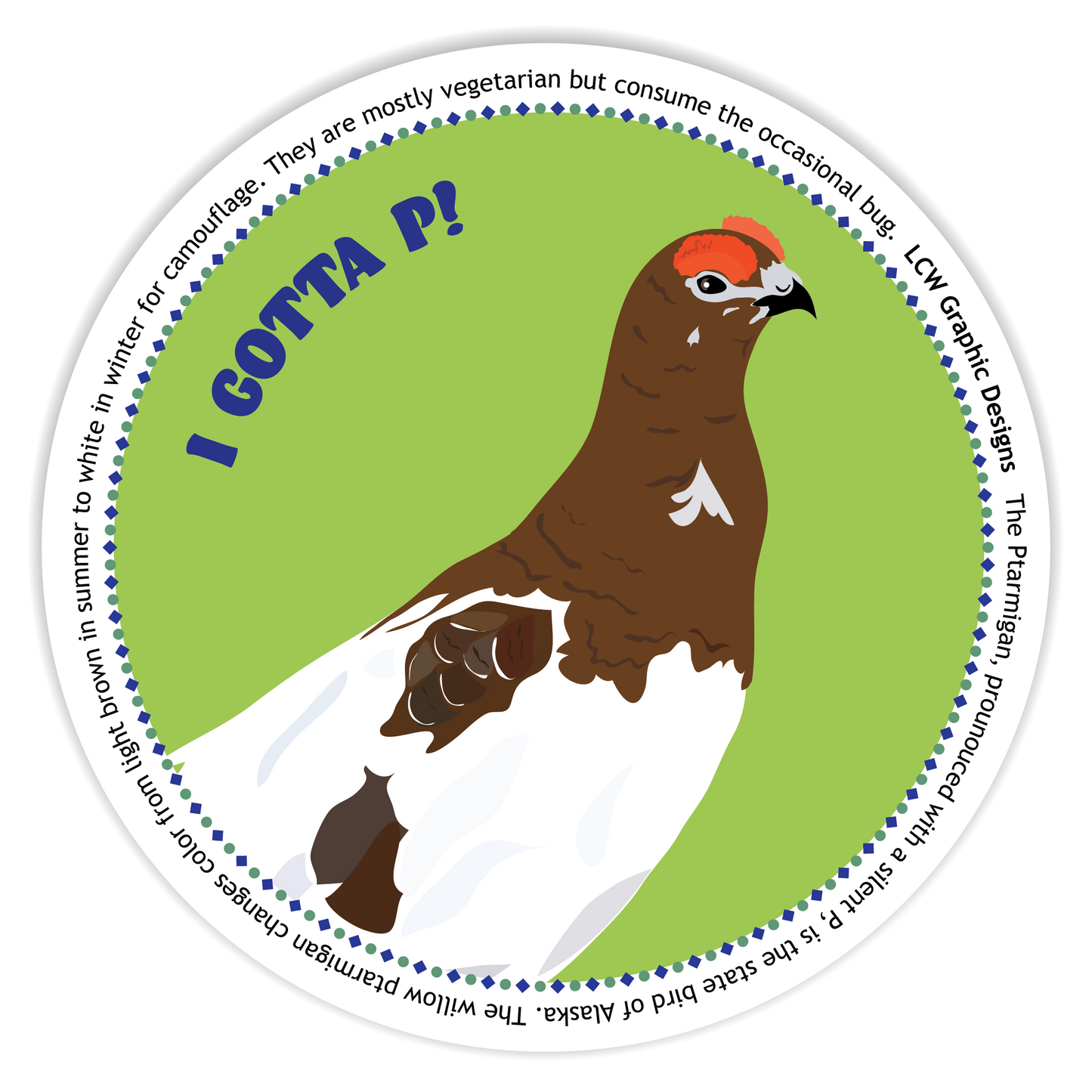 Willow Ptarmigan Sticker