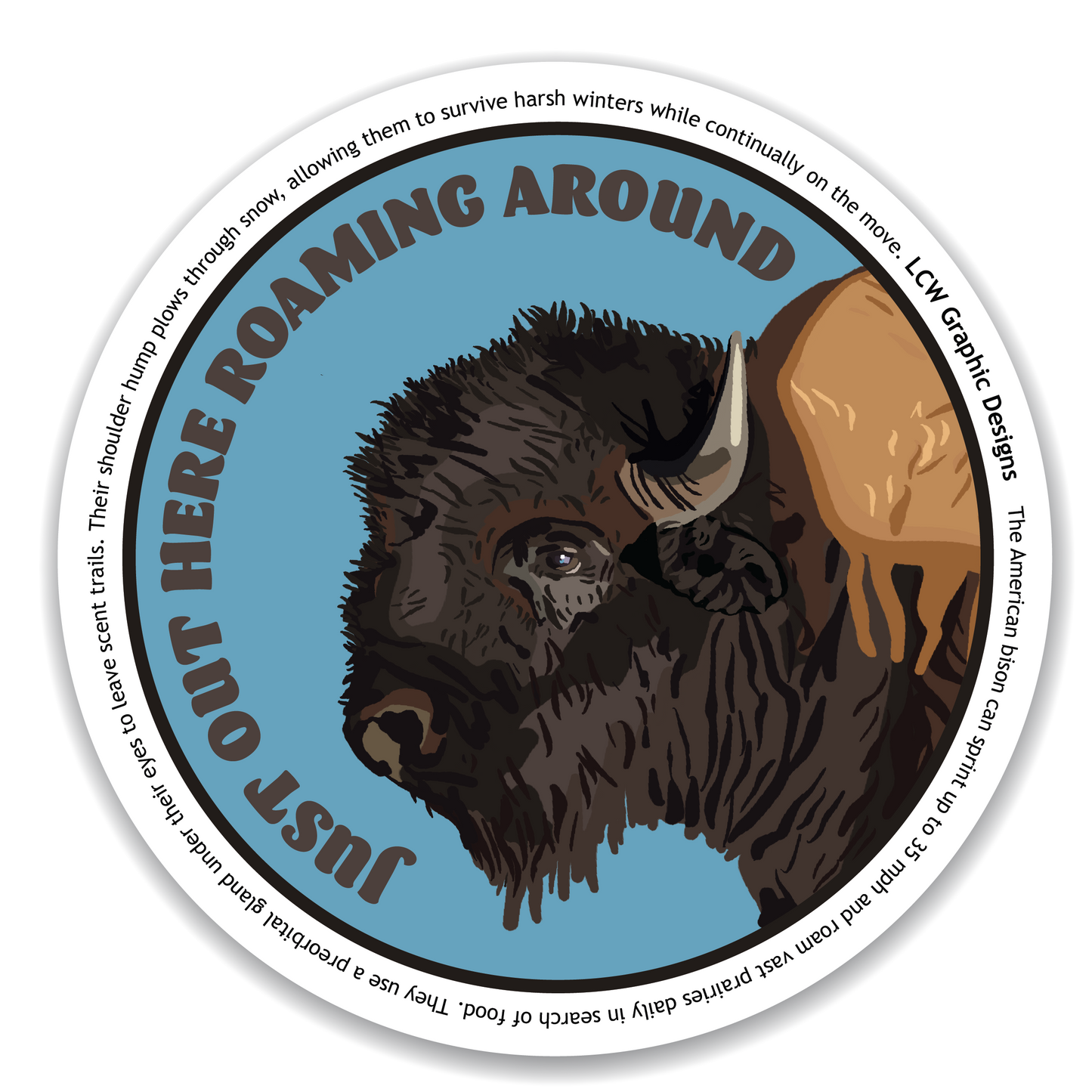 American Bison Sticker