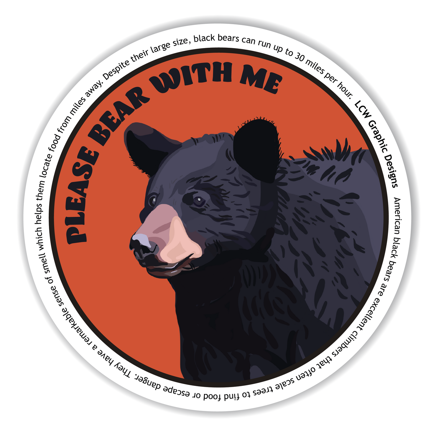 American Black Bear Sticker