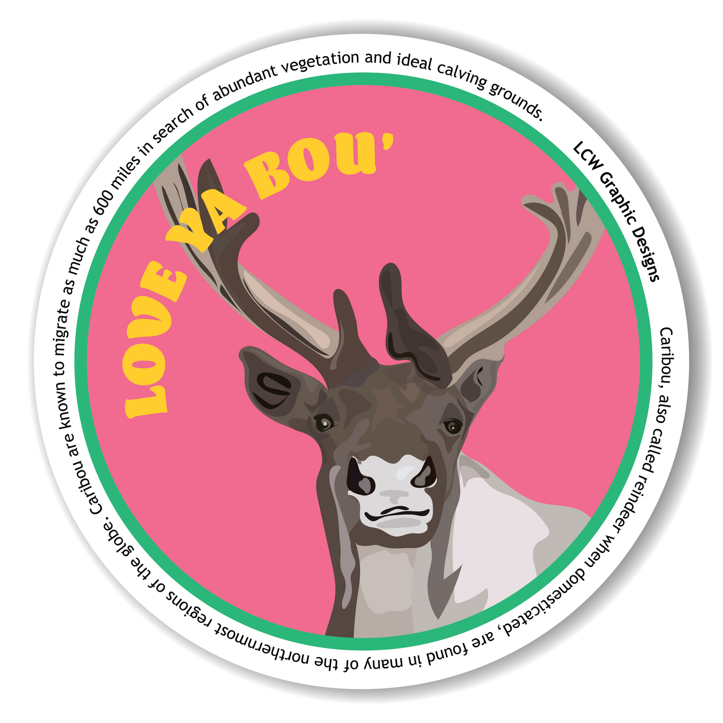 Caribou Sticker