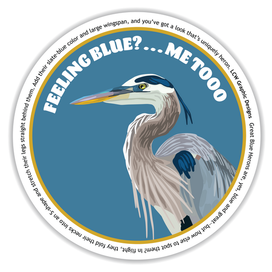 Great Blue Heron Sticker