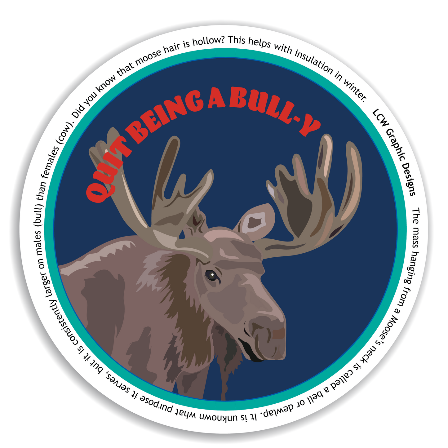 Moose Sticker