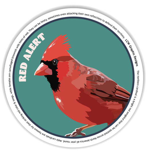 Northern Cardinal Sticker