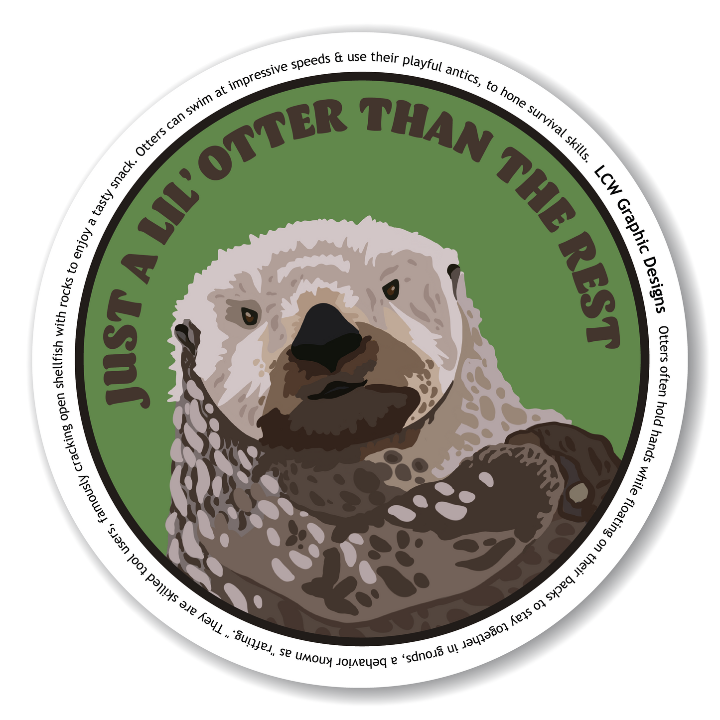 Sea Otter Sticker