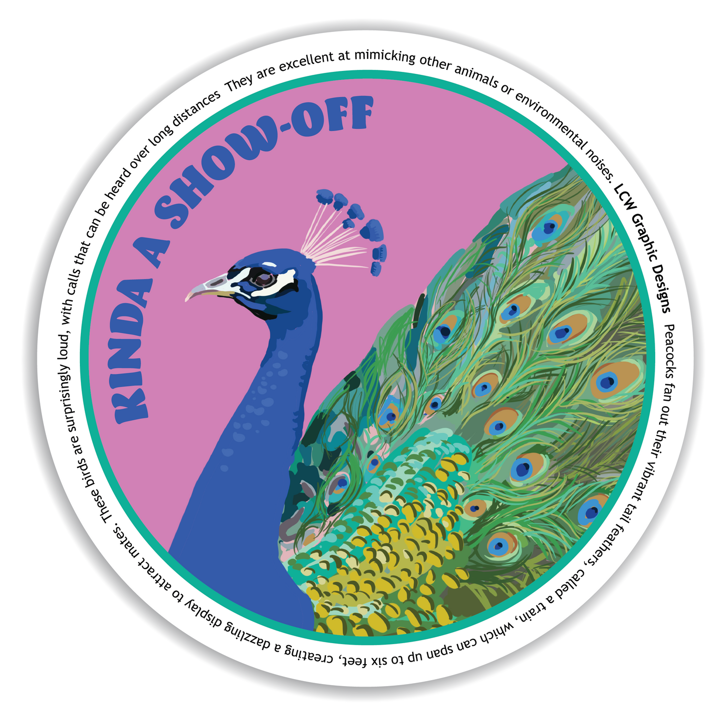 Peacock Sticker