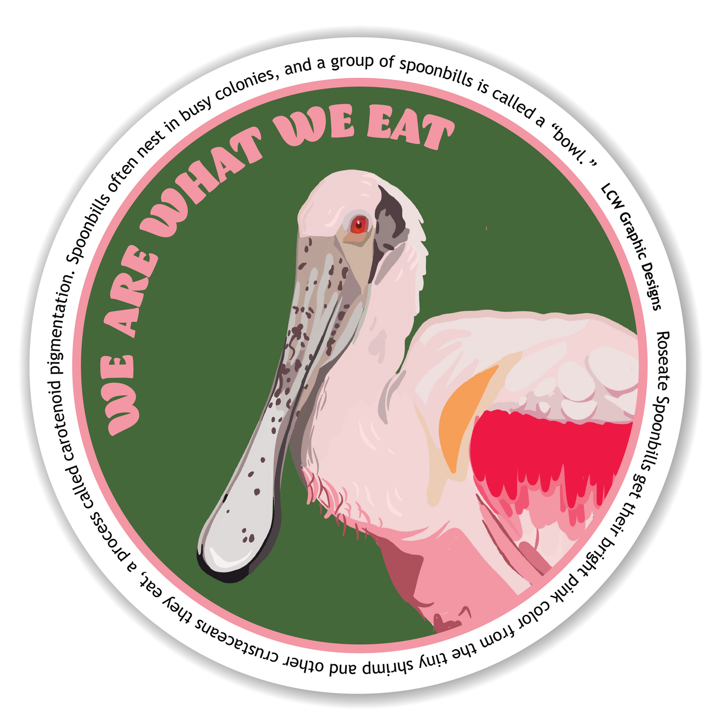 Roseate Spoonbill Sticker