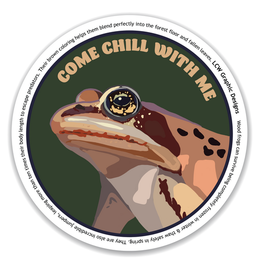 Wood Frog Sticker