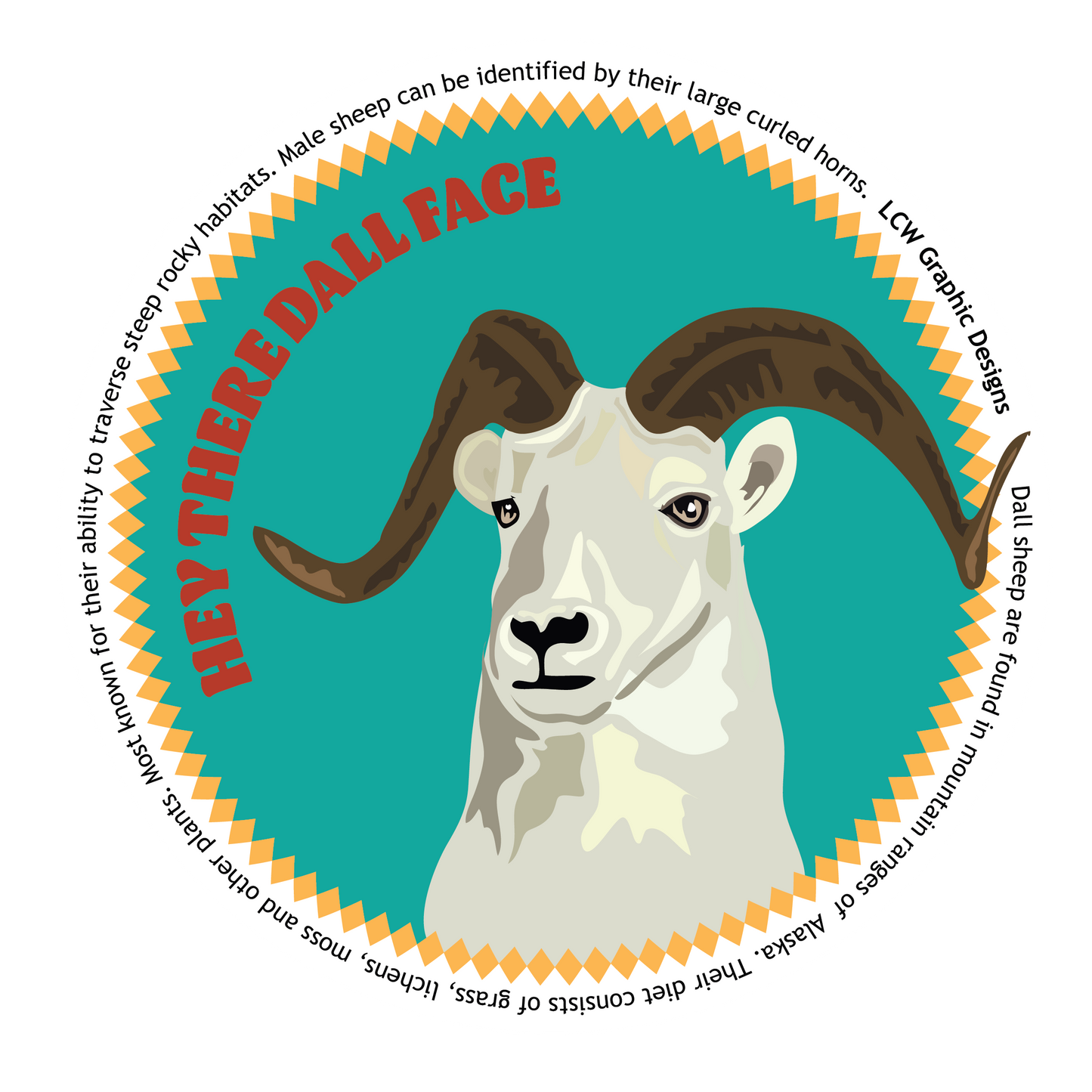 Dall Sheep Sticker